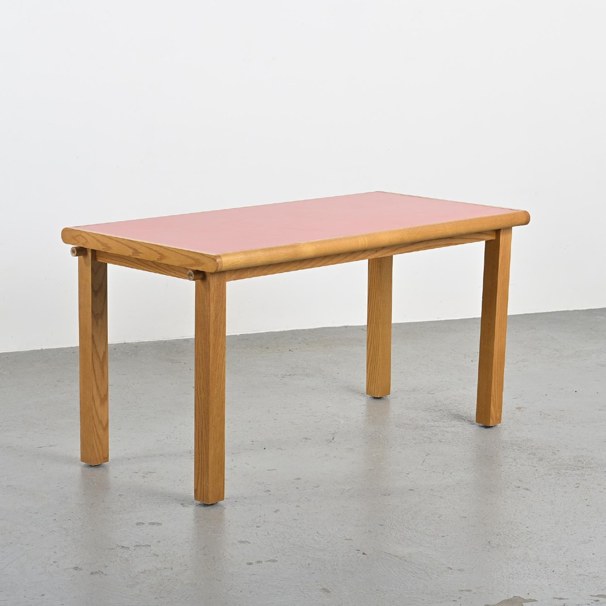 Solid Ash Dining Table, Circa 1980 