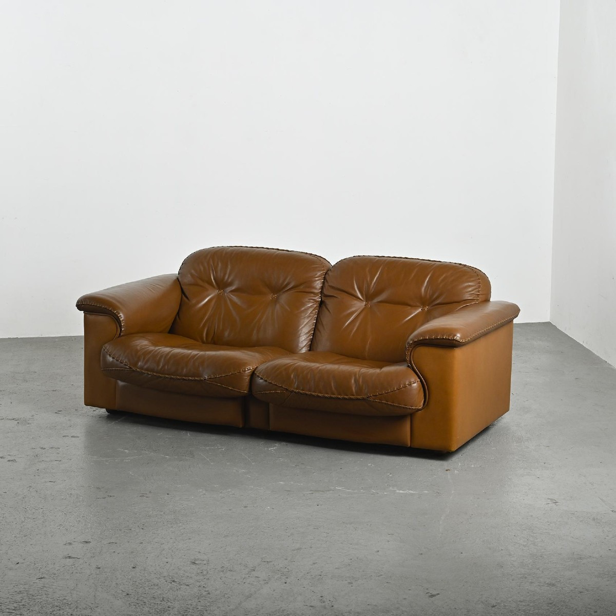 Canapé Ds 101 En Cuir, De Sede Circa 1970 