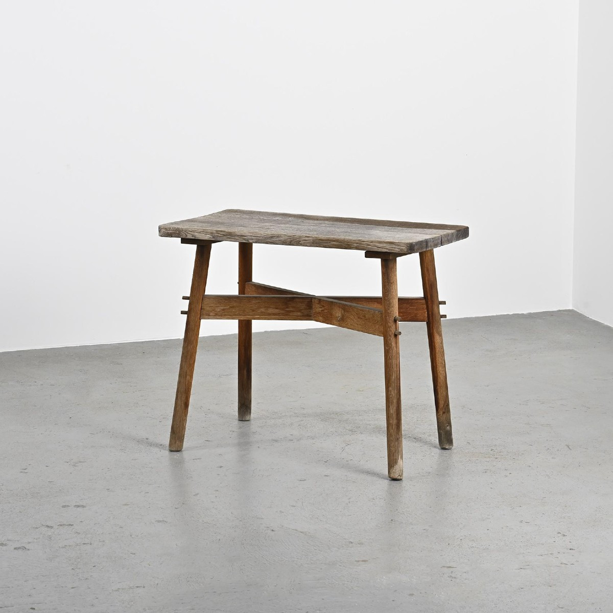 Raw Wood Table, France Circa 1950 