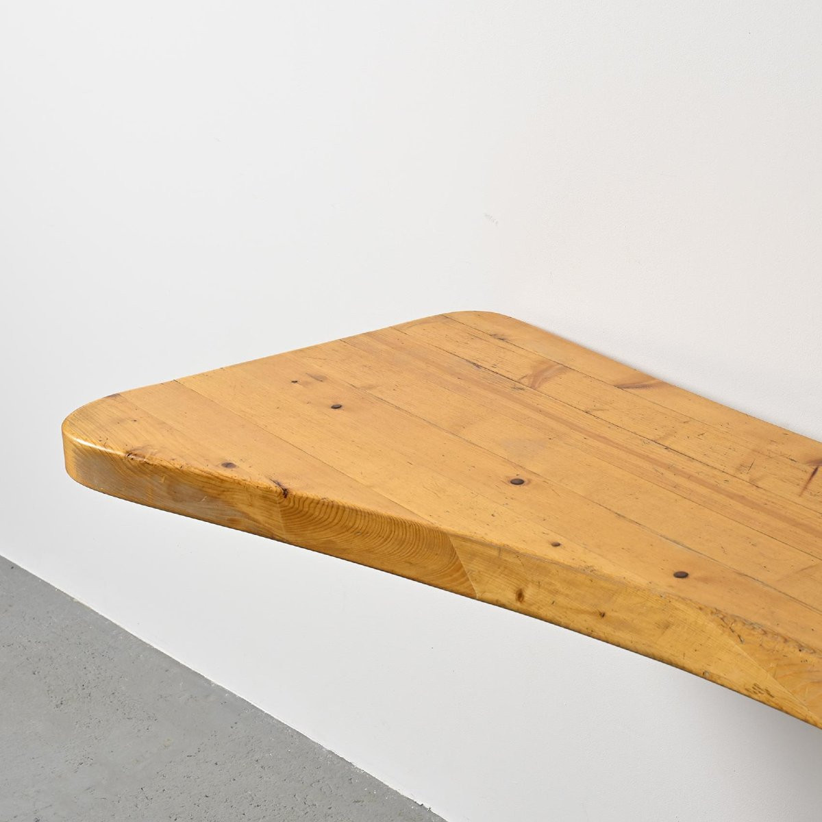 Charlotte Perriand Solid Pine Bar Top, Les Arcs 1800, Circa 1970-photo-2