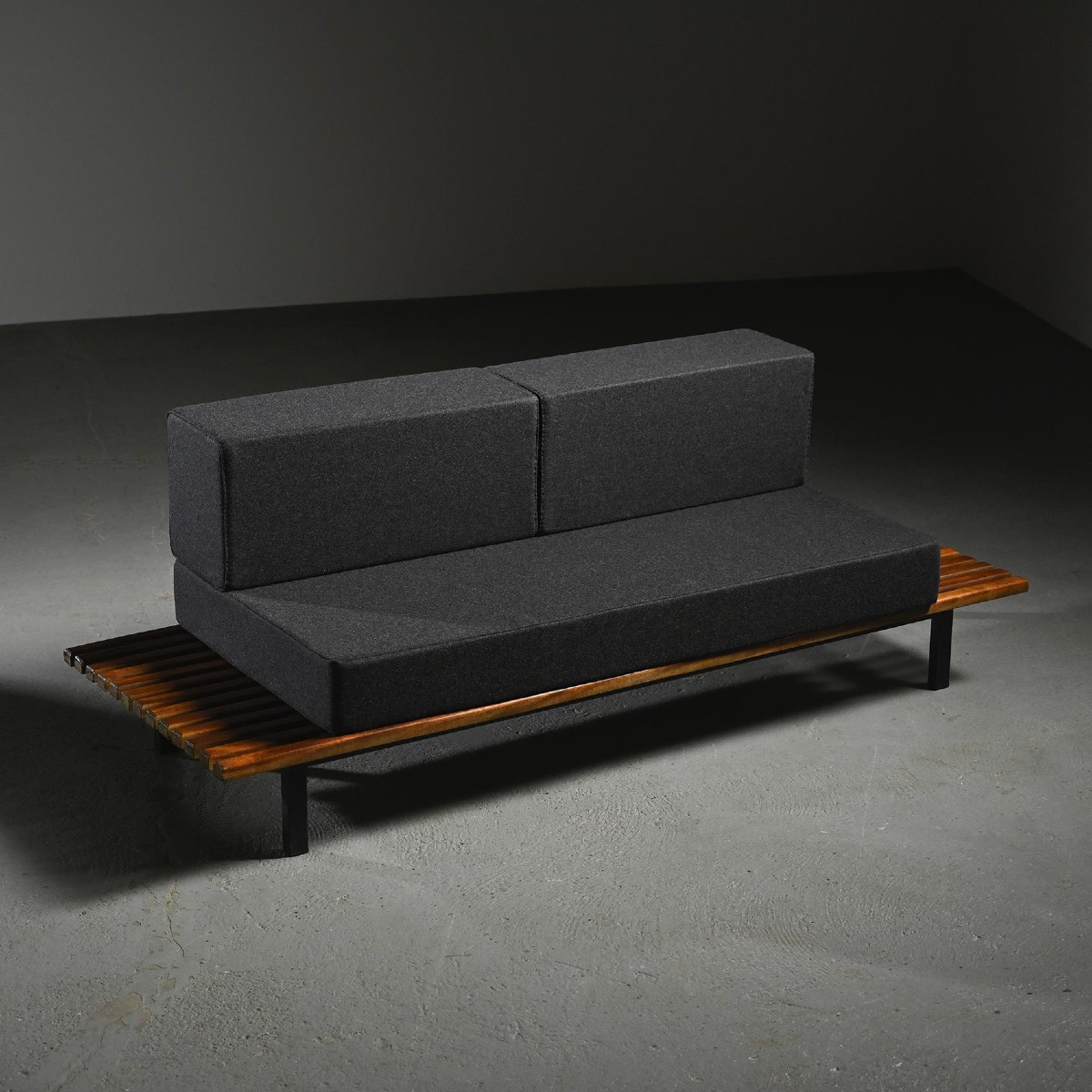 Charlotte Perriand Cansado Bench In Mahogany, Circa 1962