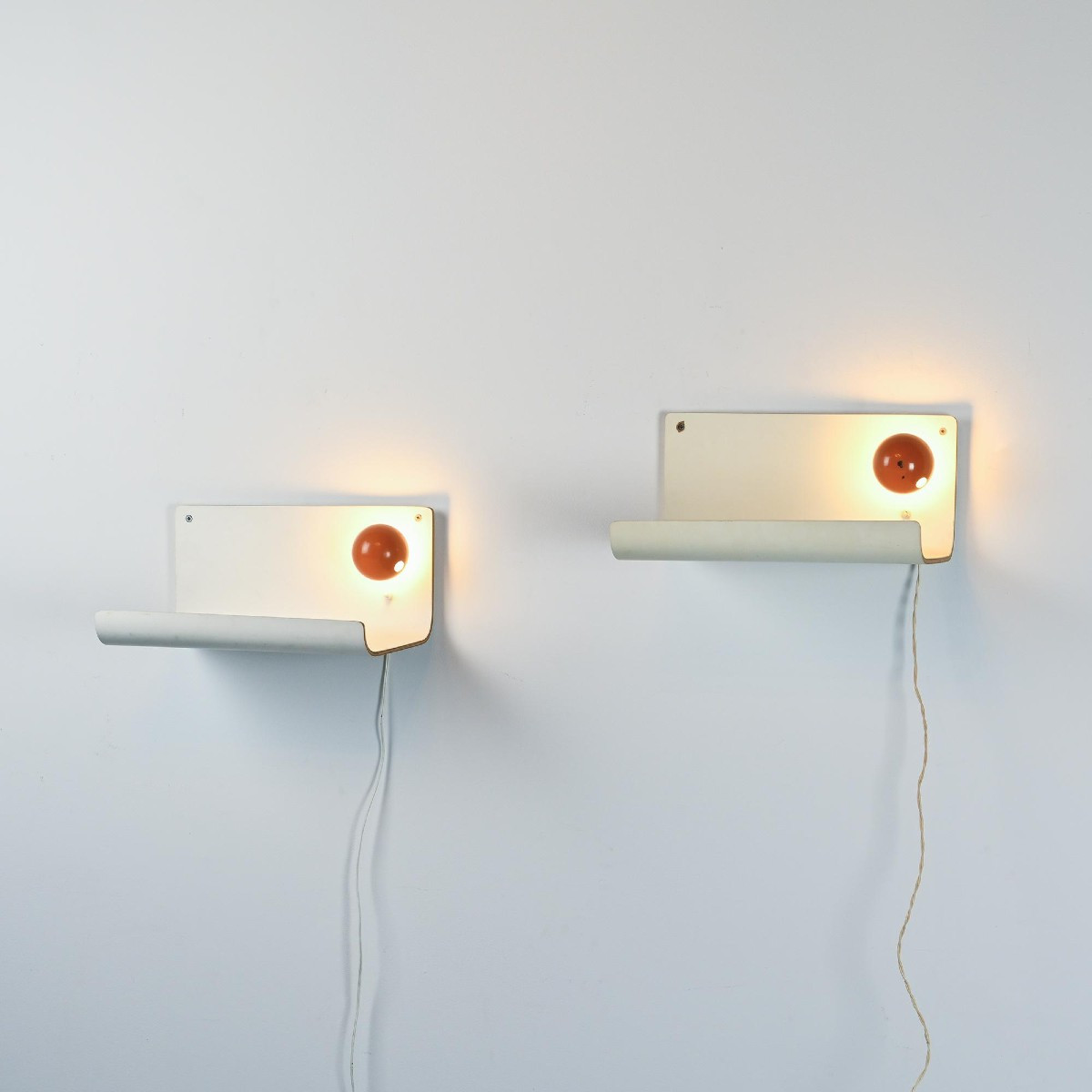 Pair Of Illuminated Bedside Lamps, Pierre Guariche Circa 1968