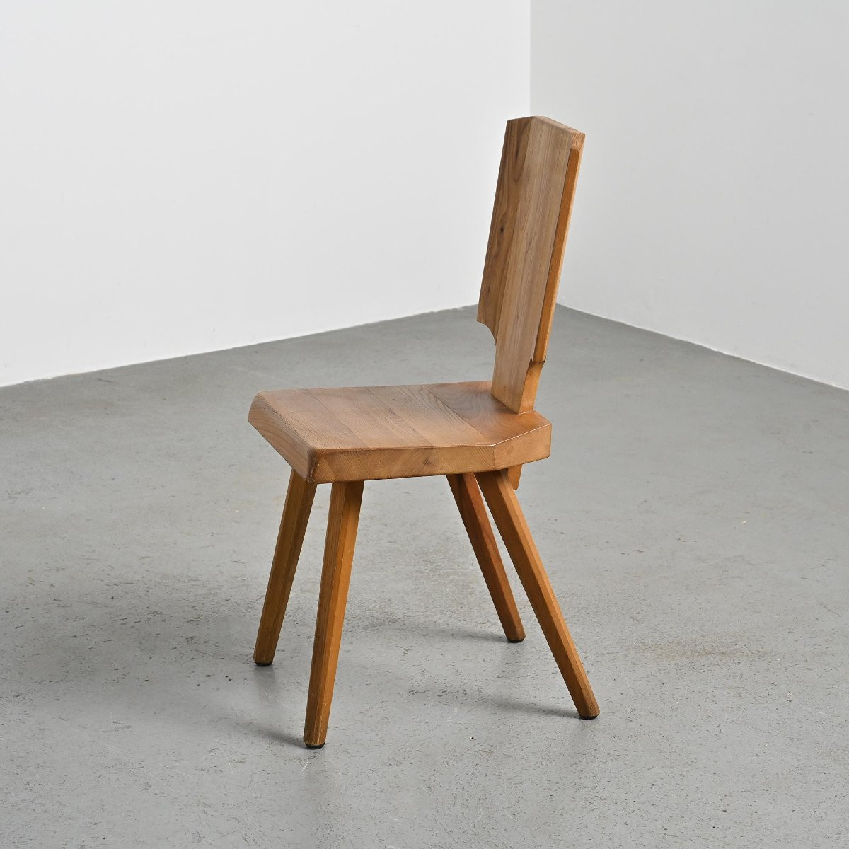 Set Of 4 S28 Model Chairs By Pierre Chapo, France Circa 1965 -photo-1