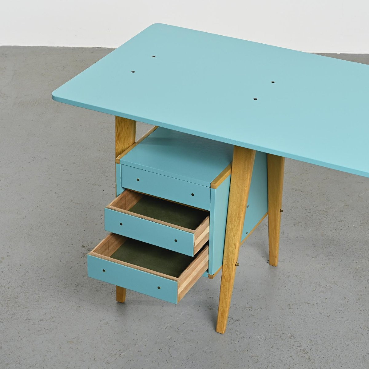 Bureau et chaise par André Sornay, Sornay Meubles Lyon 1955-photo-2