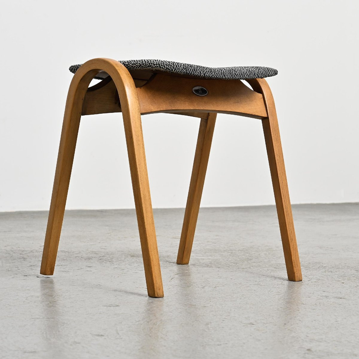 Pair Of Stools By Isamu Kenmochi For Akita Mokko, Japan Circa 1960-photo-3