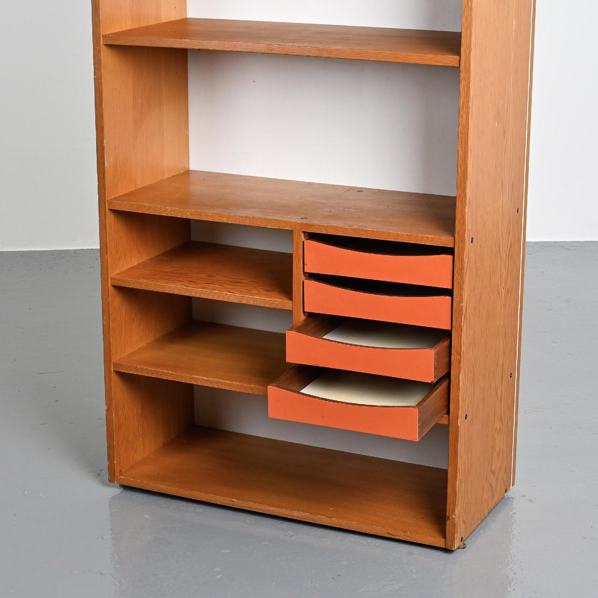 Bookcase By Pierre Guariche For Negroni, La Plagne, 1960s-photo-3