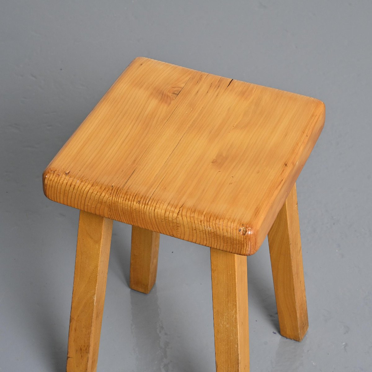 Vintage Stool By Charlotte Perriand, Les Arcs, France-photo-3