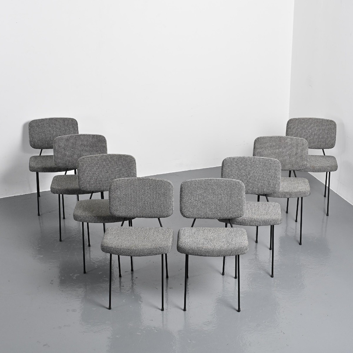 F0907 Moulin Chairs By Pierre Paulin, Artifort Circa 2000, Set Of 8