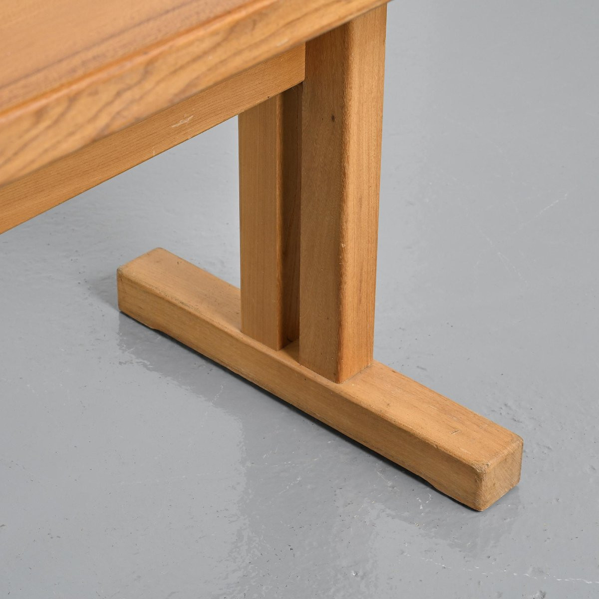 Solid Elm Table, Les Arcs, France-photo-3