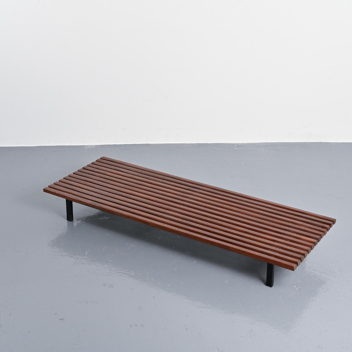 Charlotte Perriand Banquette Cansado en acajou, circa 1962-photo-4