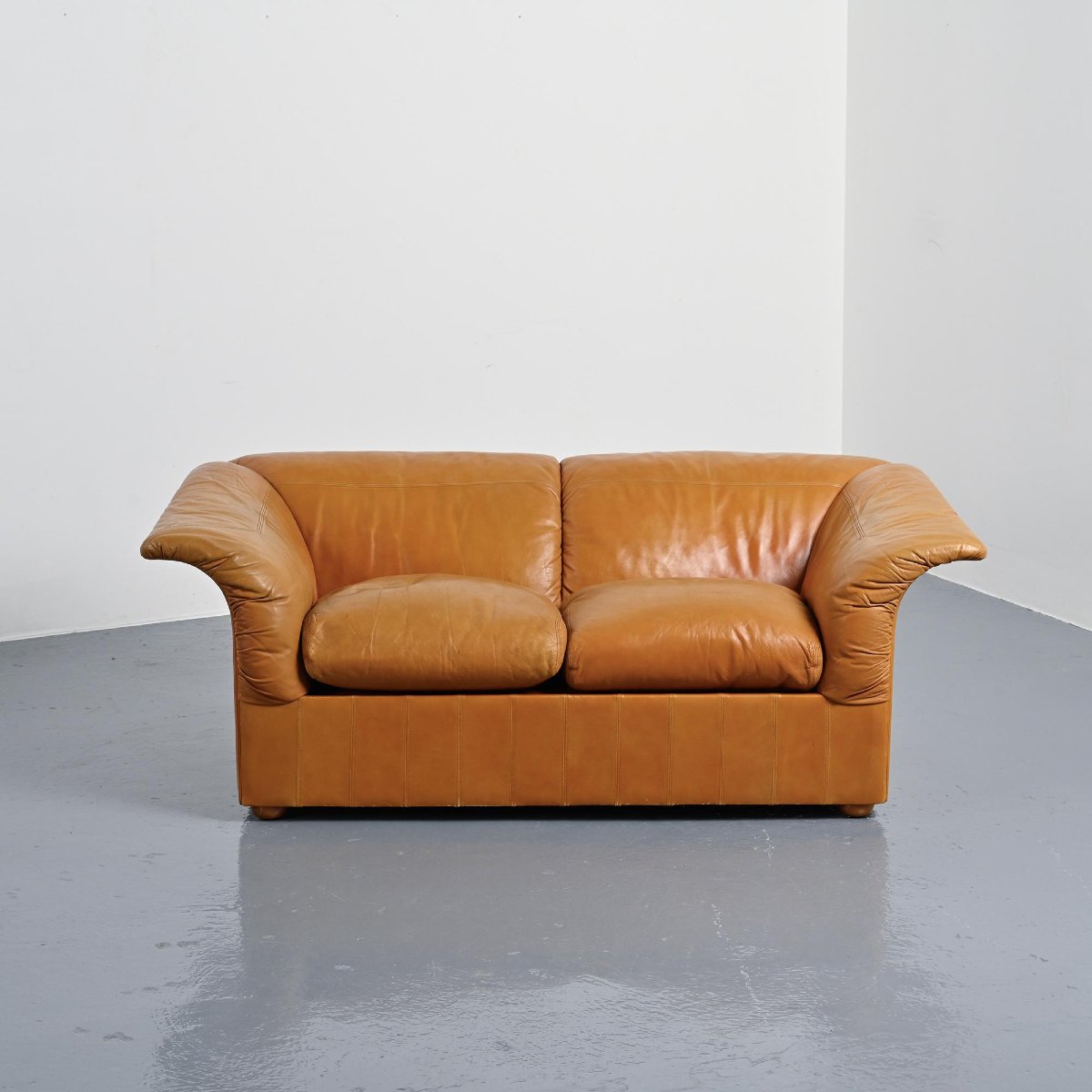 Pair Of Loto Leather Sofas By Luigi Massoni For Poltrona Frau, Italy, 1976-photo-5