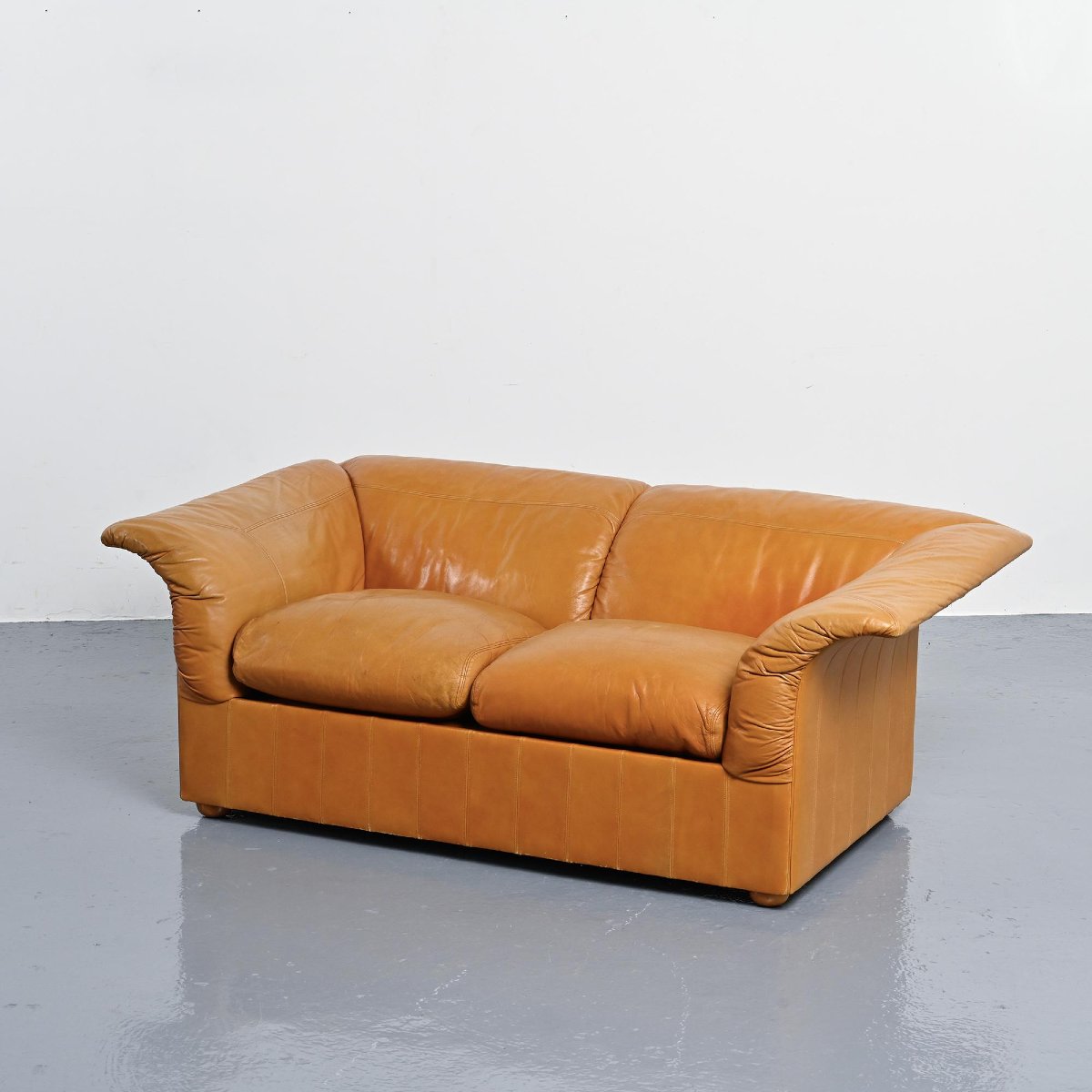 Pair Of Loto Leather Sofas By Luigi Massoni For Poltrona Frau, Italy, 1976-photo-6