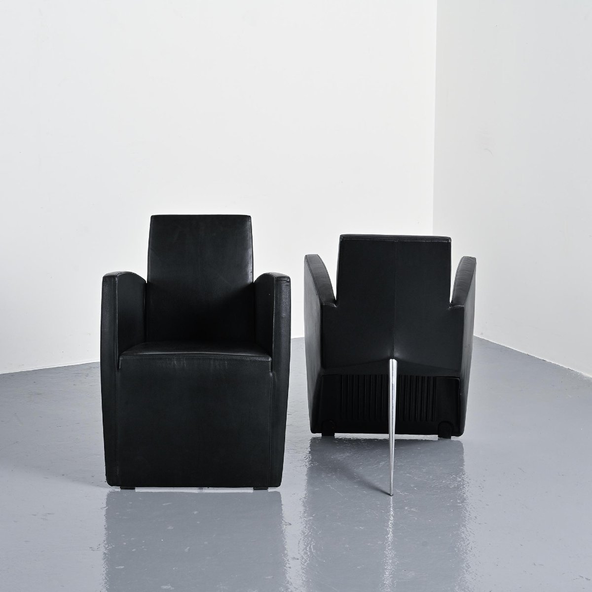 Pair Of J. Lang Armchairs Designed By Philippe Starck, Driade 1987 -photo-2