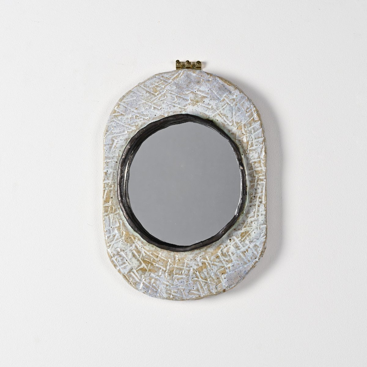 Ceramic Mirror By Jean-pierre Viot, France, Circa 1970-photo-2