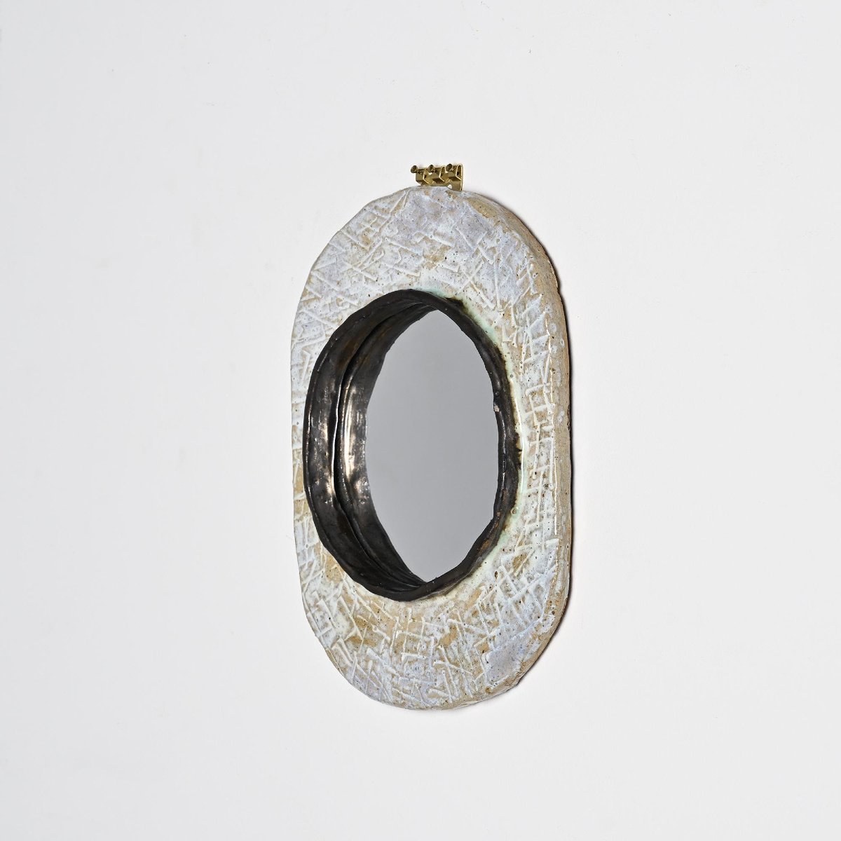 Ceramic Mirror By Jean-pierre Viot, France, Circa 1970-photo-4