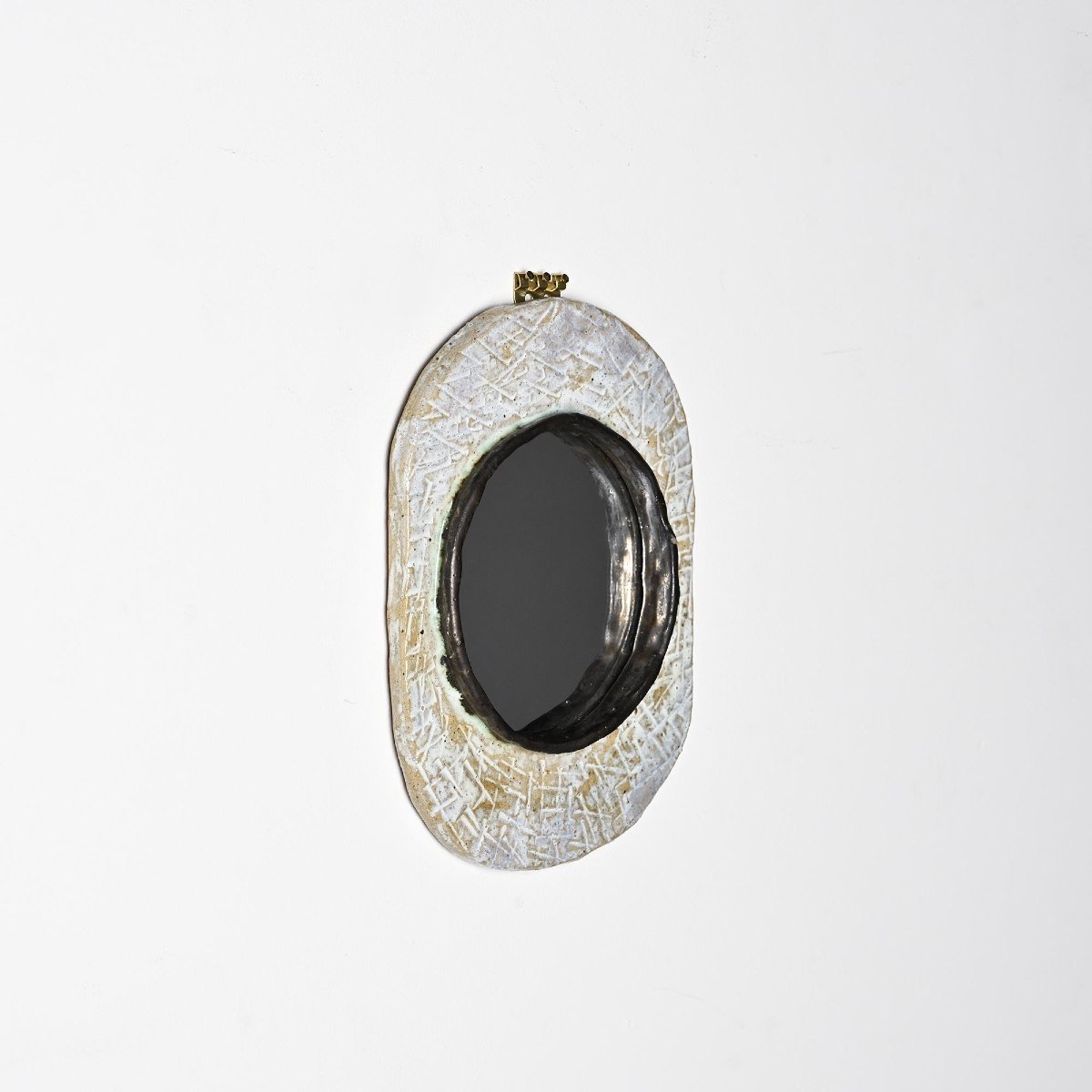 Ceramic Mirror By Jean-pierre Viot, France, Circa 1970-photo-2