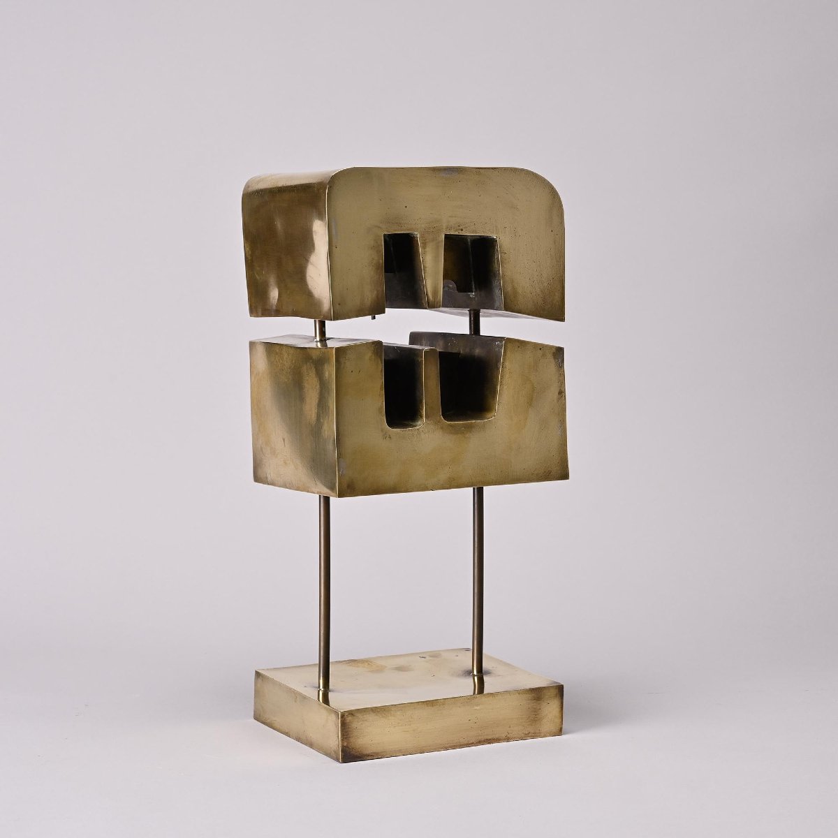 Brass Sculpture By Lyse Oudoire, France, 1970s-photo-2