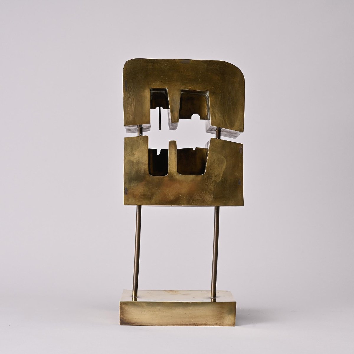 Brass Sculpture By Lyse Oudoire, France, 1970s-photo-3