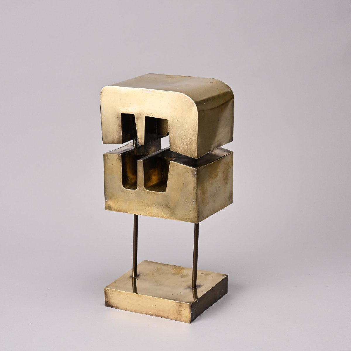 Brass Sculpture By Lyse Oudoire, France, 1970s-photo-4