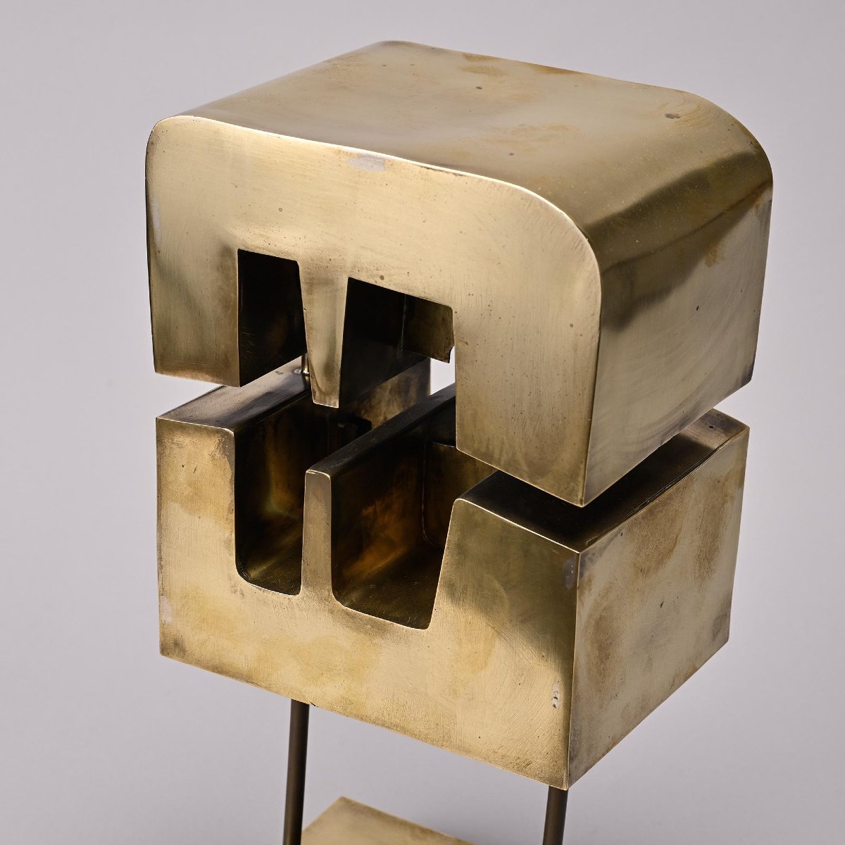 Brass Sculpture By Lyse Oudoire, France, 1970s-photo-1