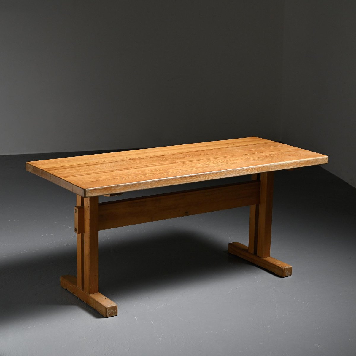 Solid Elm Table, Les Arcs, France.