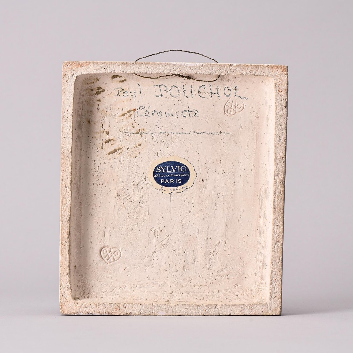 Plaque en céramique par Paul Pouchol, Vallauris, années 1950-photo-4