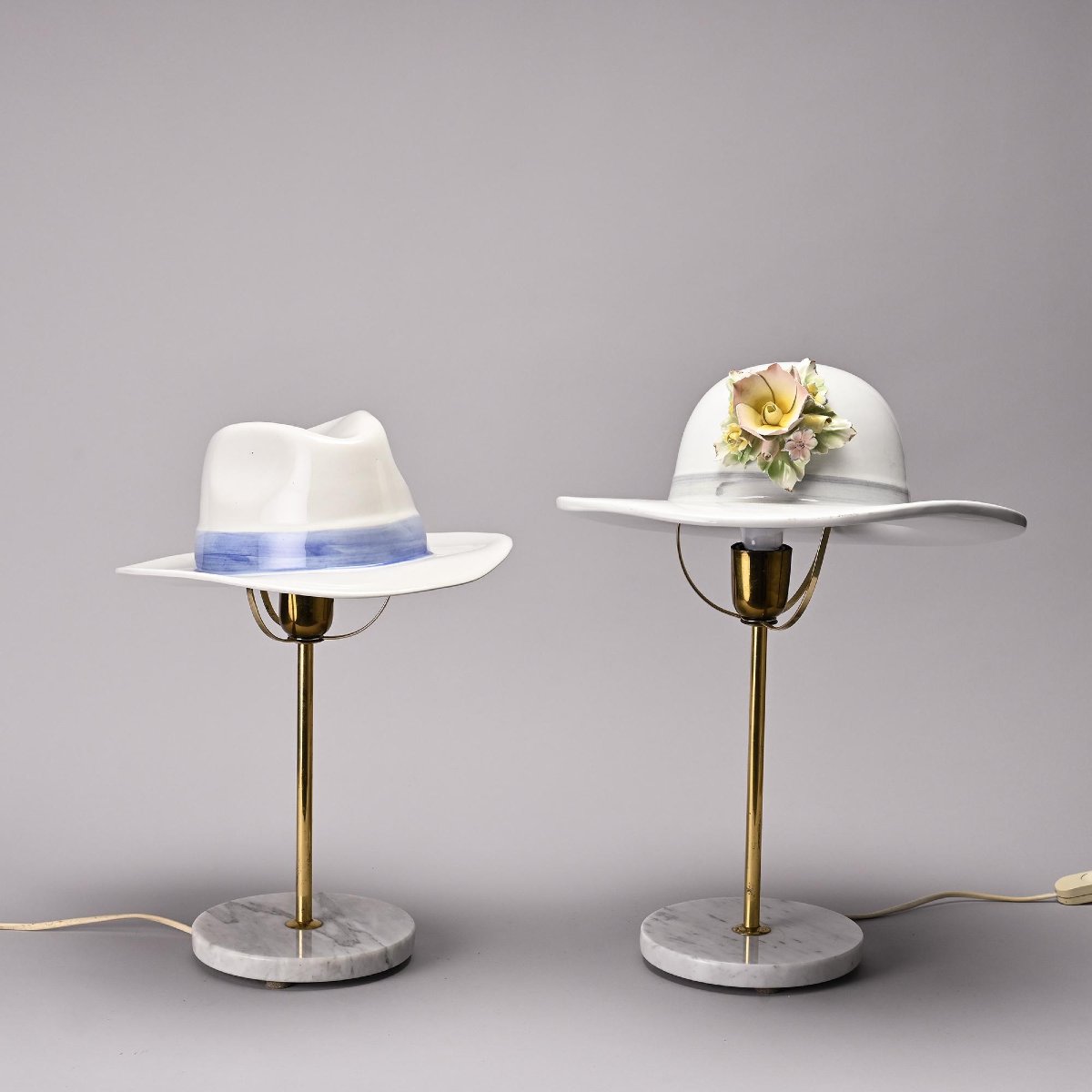 Paire de lampes, Italie, années 1970-photo-2