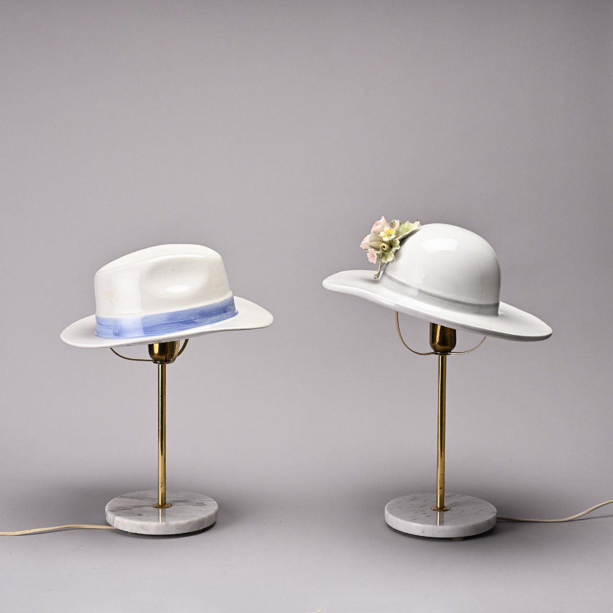 Paire de lampes, Italie, années 1970-photo-1