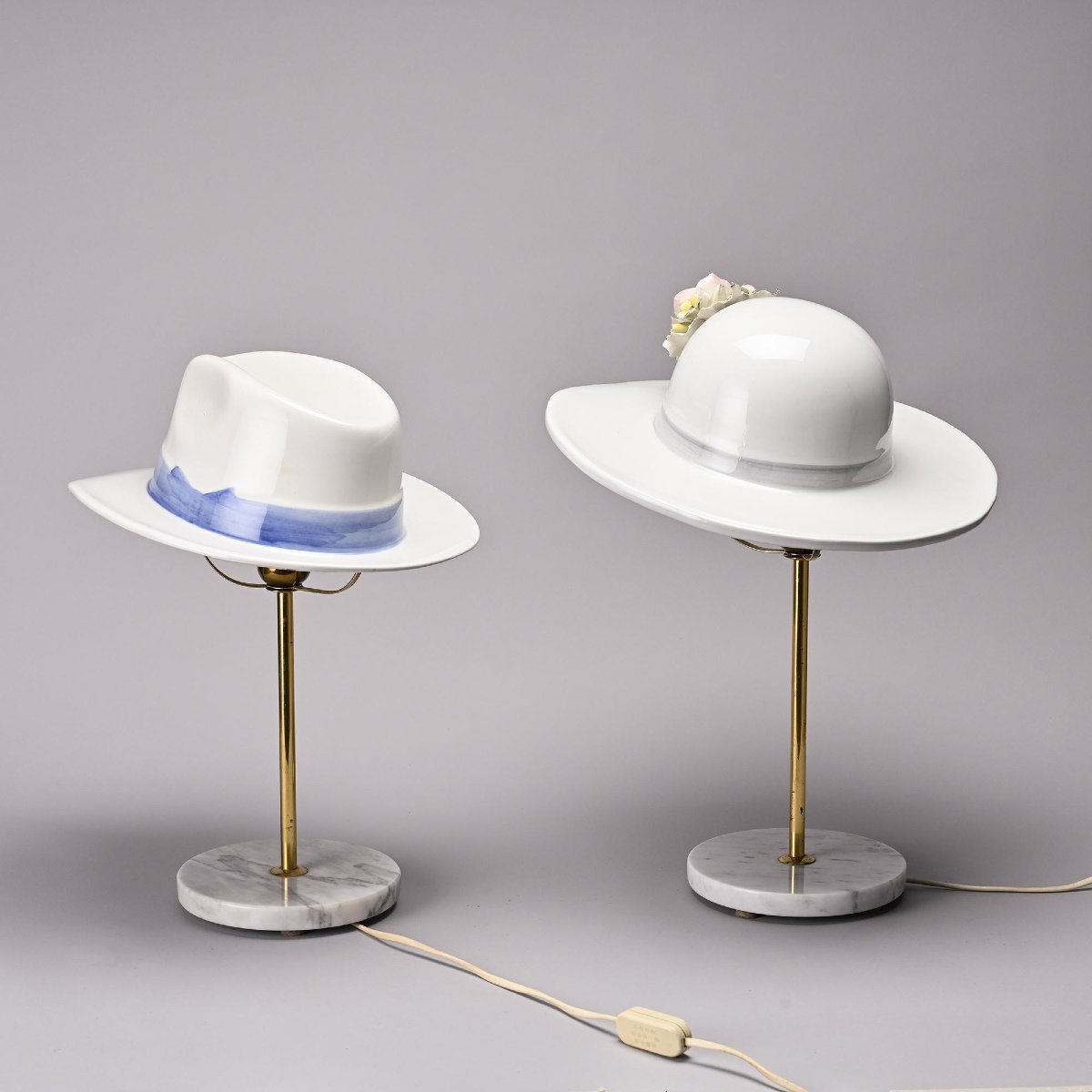 Paire de lampes, Italie, années 1970-photo-2