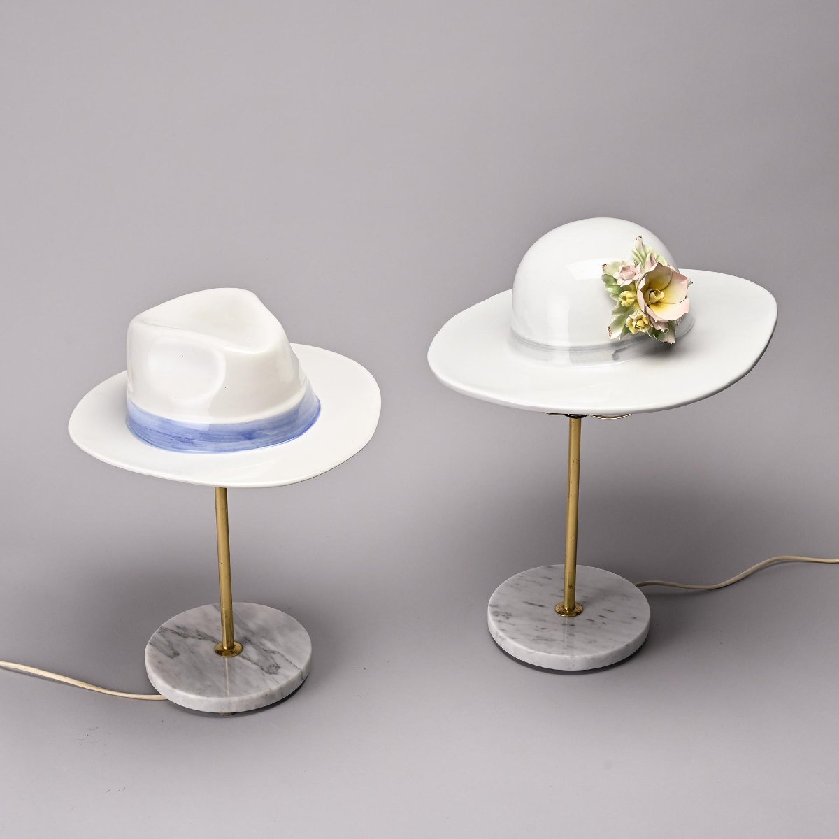 Paire de lampes, Italie, années 1970-photo-3