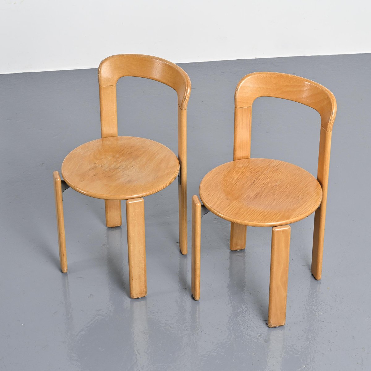 Paire de chaises vintage par Bruno Rey, Dietiker Switzerland -photo-2