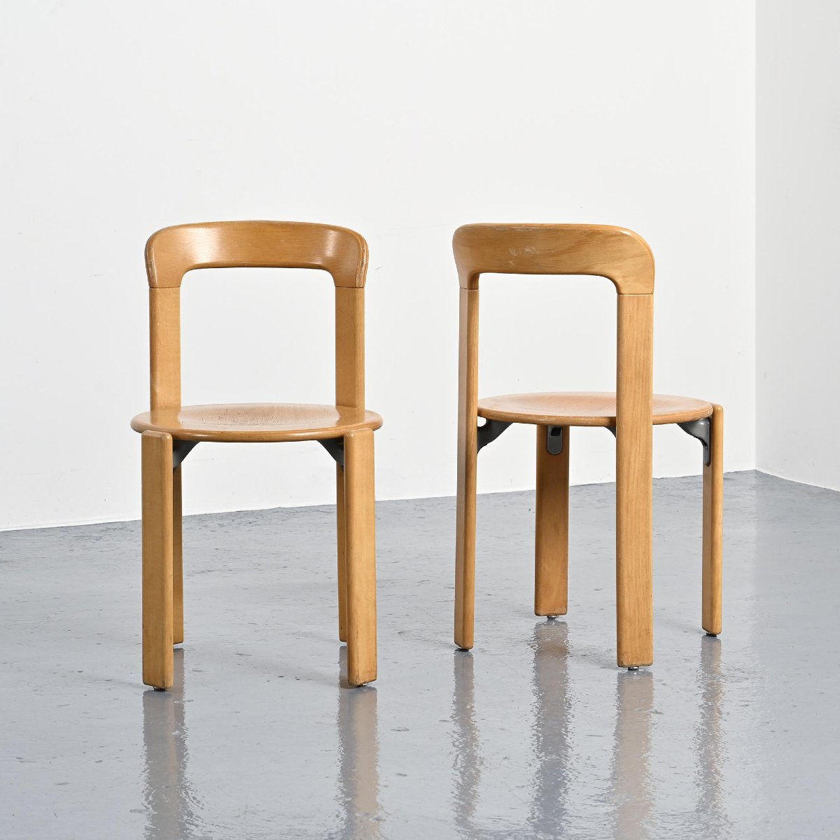 Paire de chaises vintage par Bruno Rey, Dietiker Switzerland -photo-7