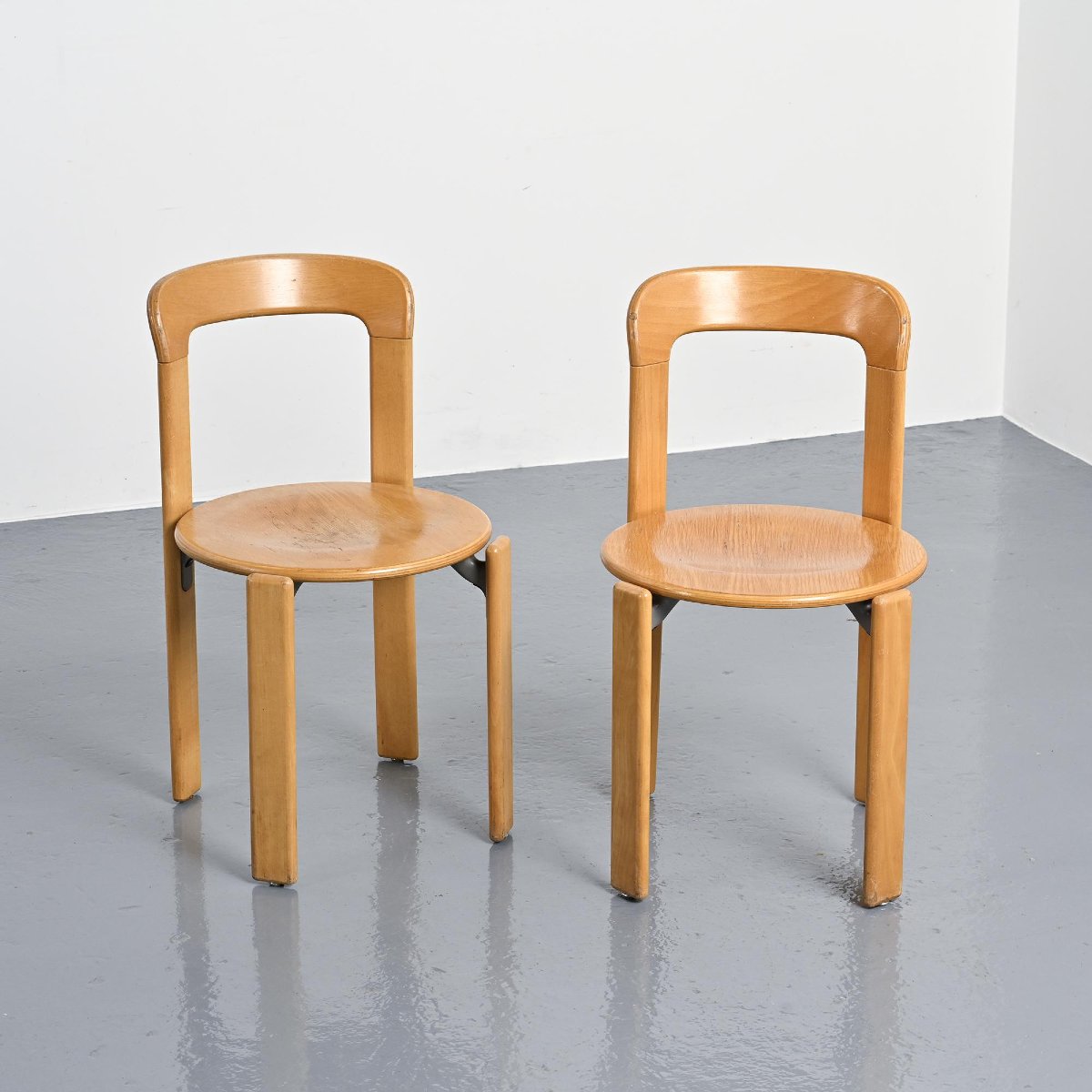 Paire de chaises vintage par Bruno Rey, Dietiker Switzerland 