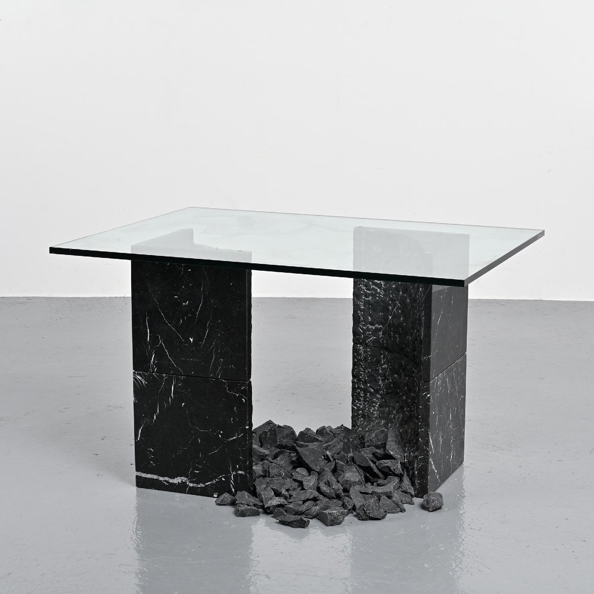 "carrara Quarry" Table By James Wines For Casigliani, Italy, 1989-photo-2