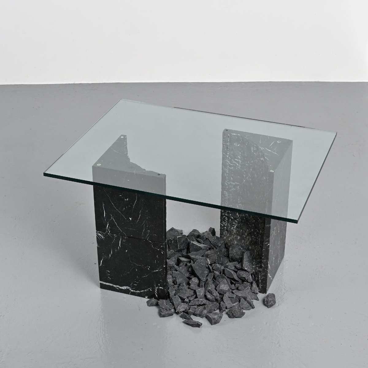 "carrara Quarry" Table By James Wines For Casigliani, Italy, 1989-photo-3