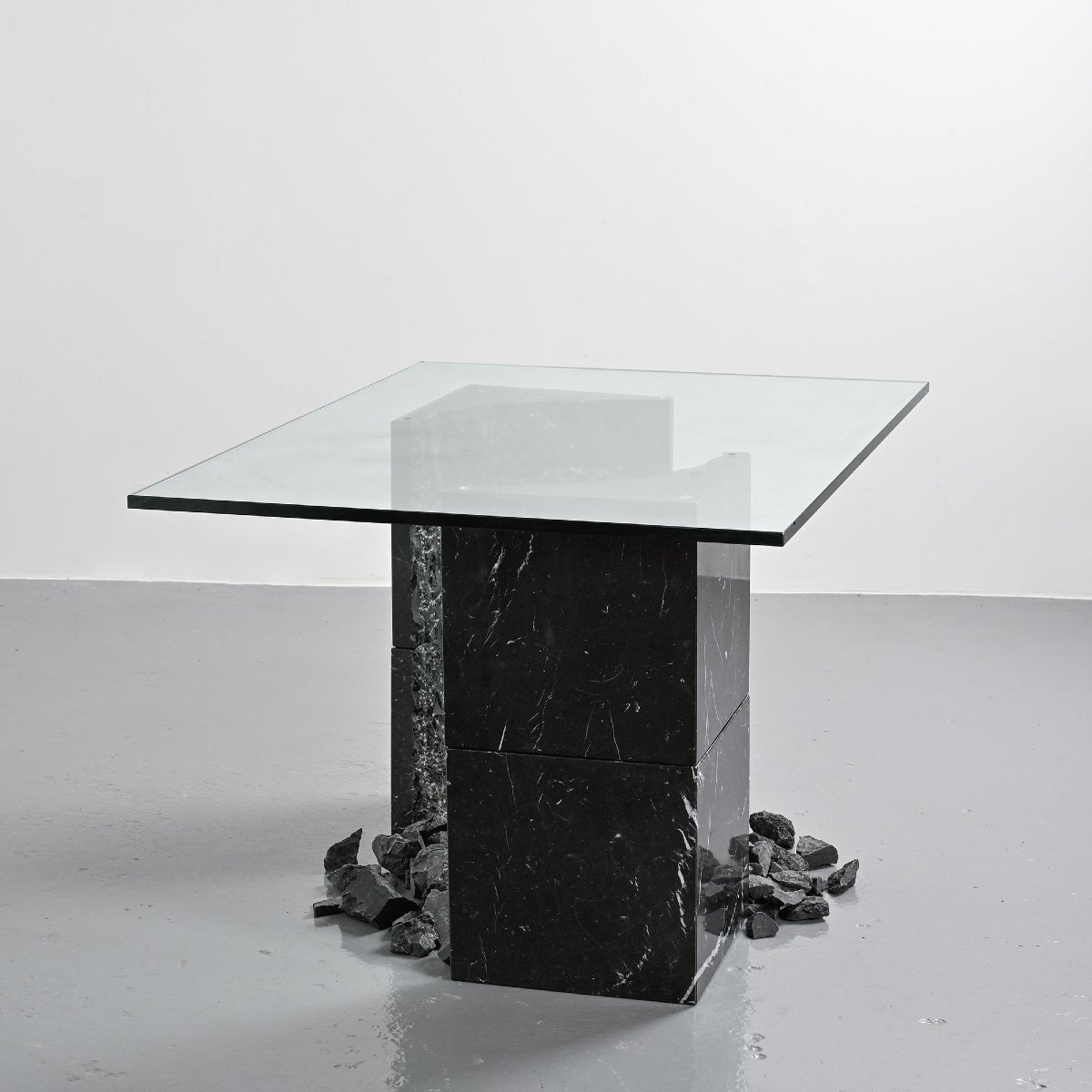 "carrara Quarry" Table By James Wines For Casigliani, Italy, 1989-photo-2