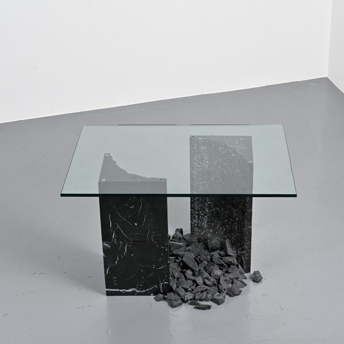 "carrara Quarry" Table By James Wines For Casigliani, Italy, 1989-photo-6