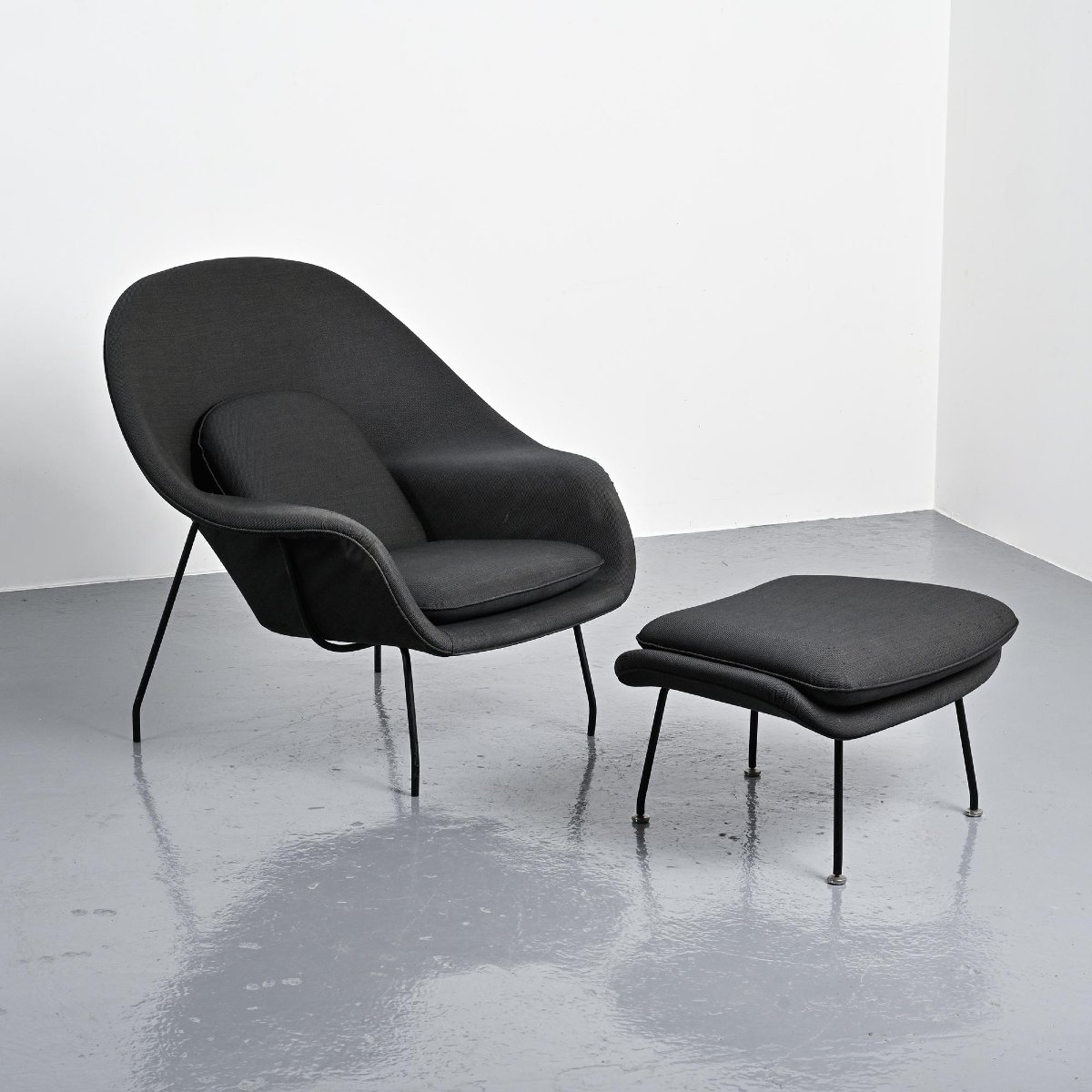 Womb Chair 2éme édition par Ero Saarinen, Knoll vers 1970 -photo-3