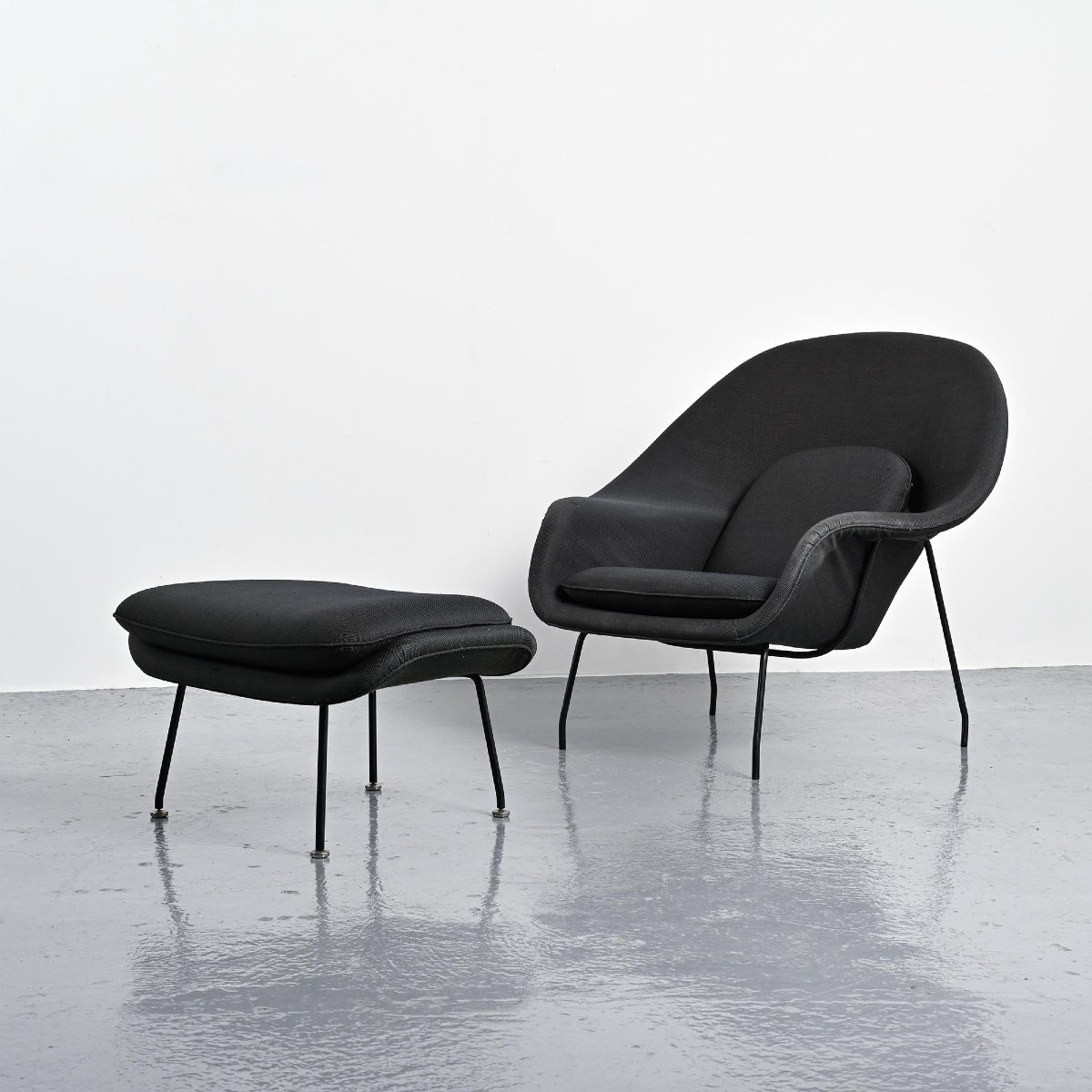 Womb Chair 2éme édition par Ero Saarinen, Knoll vers 1970 -photo-4