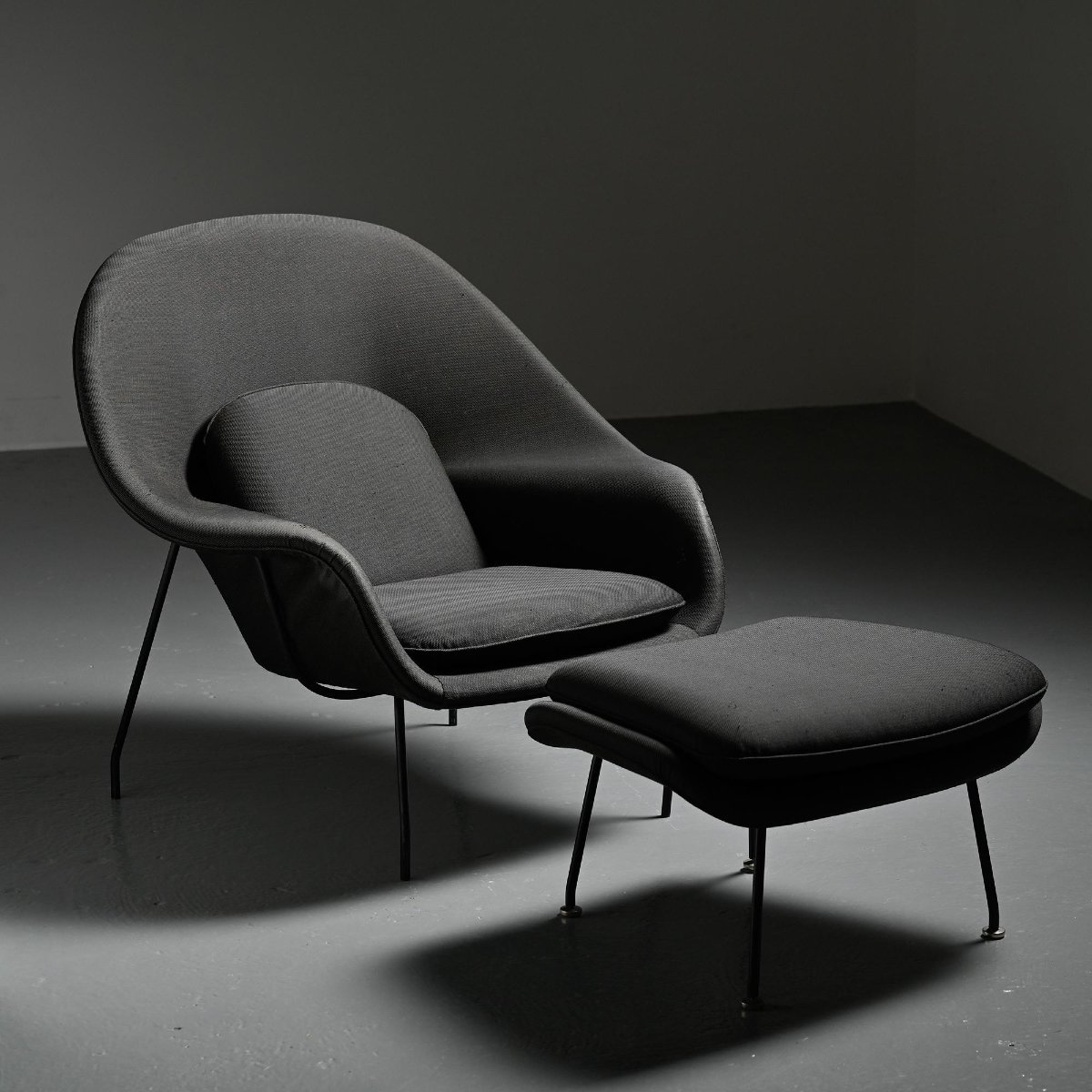 Womb Chair 2éme édition par Ero Saarinen, Knoll vers 1970 