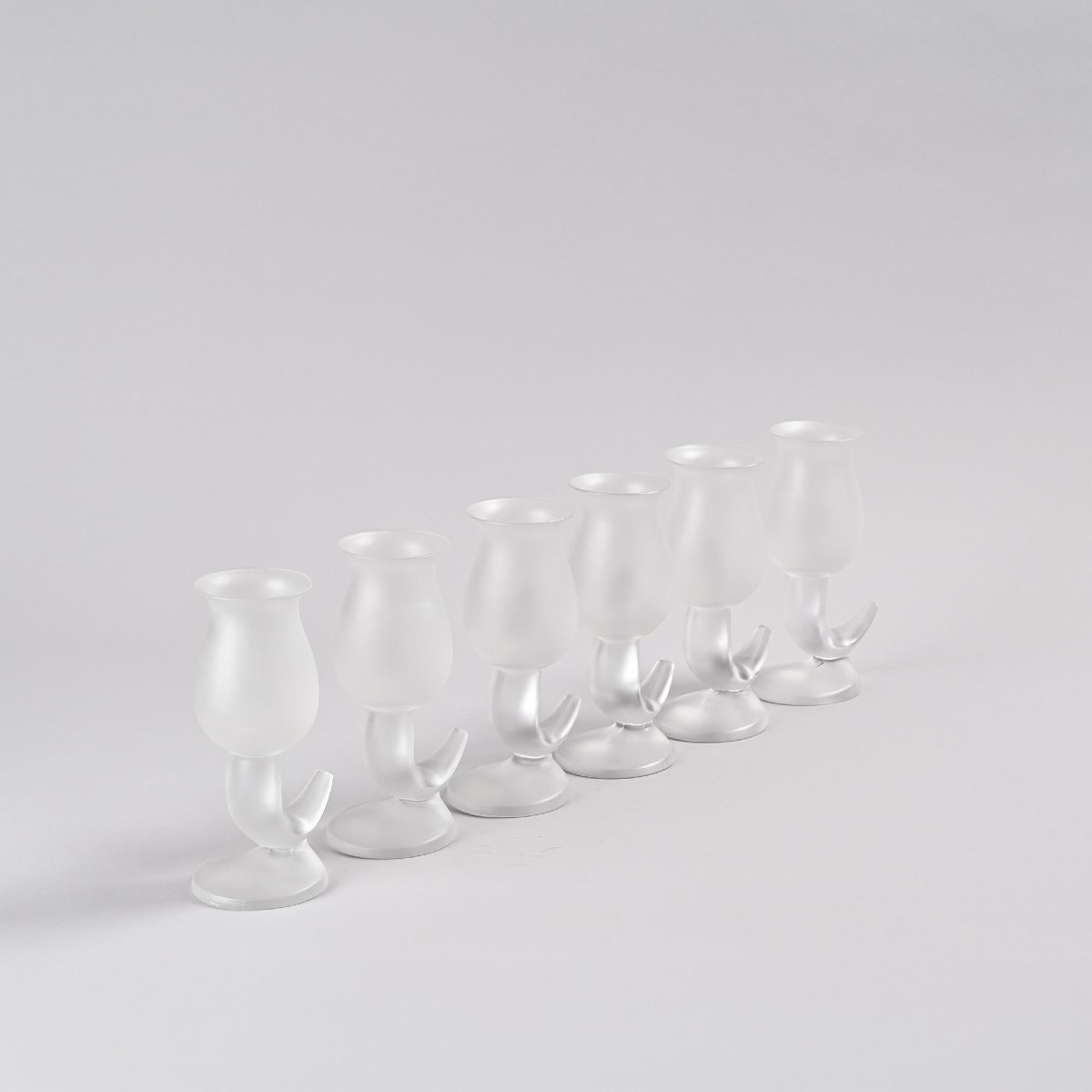 Suite de 6 verres « Fish » par Frank Gehry, Swid Powell, 1990-photo-2