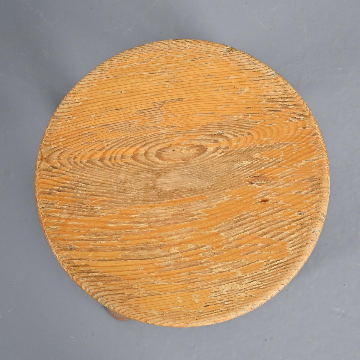 Tabouret en pin massif, Charlotte Perriand années 1960-photo-4