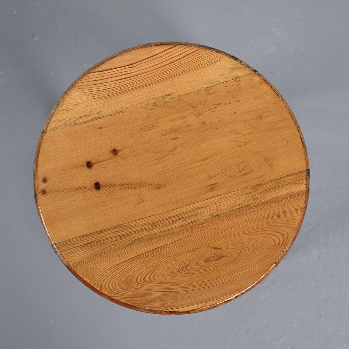  Pine Stool By René Martin, France, Circa 1965 -photo-5