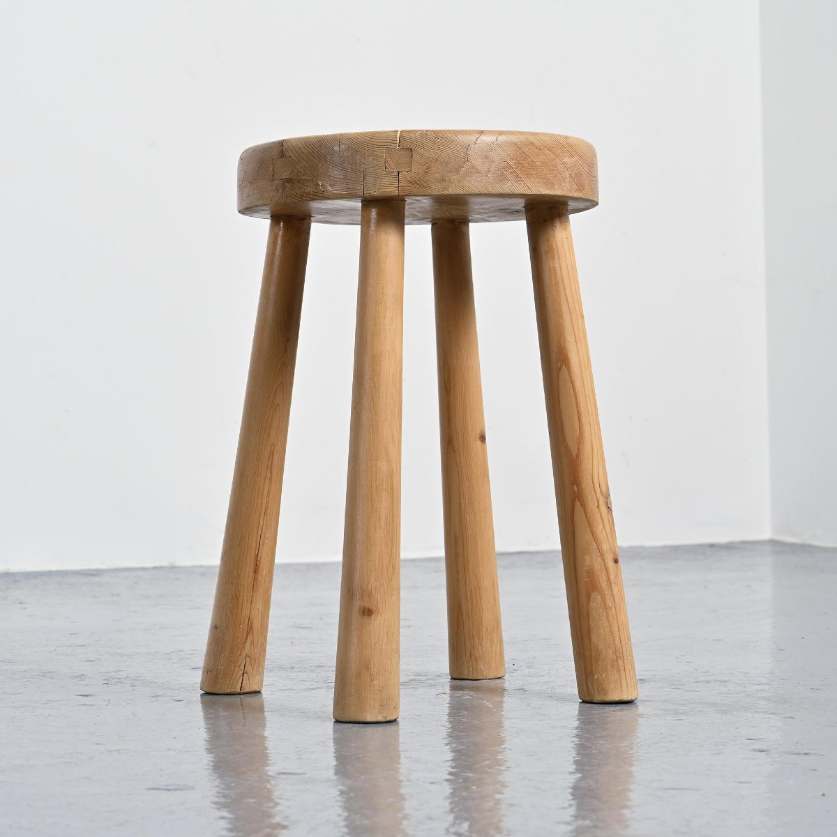 Tabouret Massue par Charlotte Perriand, années 1960-photo-3