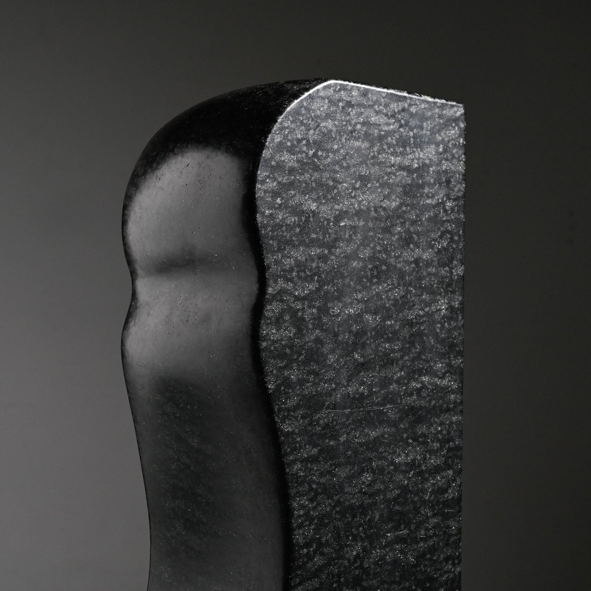 Abstract Sculpture In Diabase By Robert Neuhauser, Switzerland, Circa 1985 -photo-4