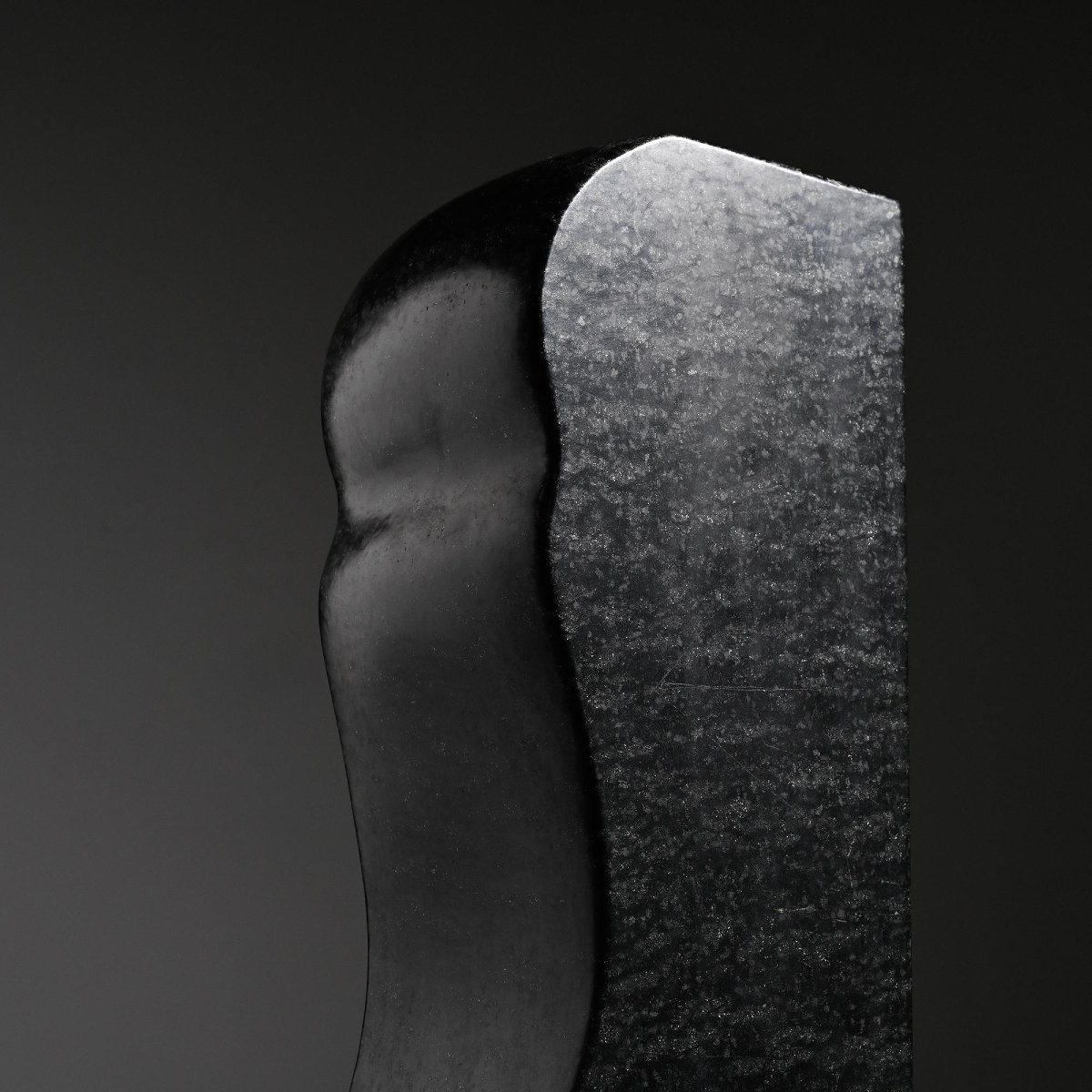 Abstract Sculpture In Diabase By Robert Neuhauser, Switzerland, Circa 1985 -photo-5