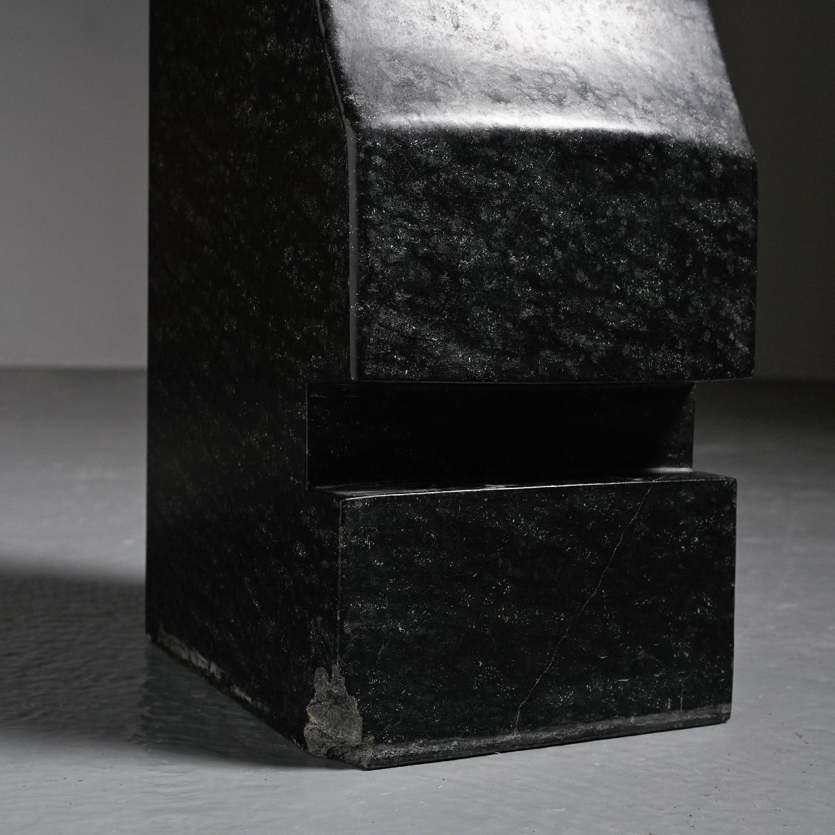 Abstract Sculpture In Diabase By Robert Neuhauser, Switzerland, Circa 1985 -photo-7