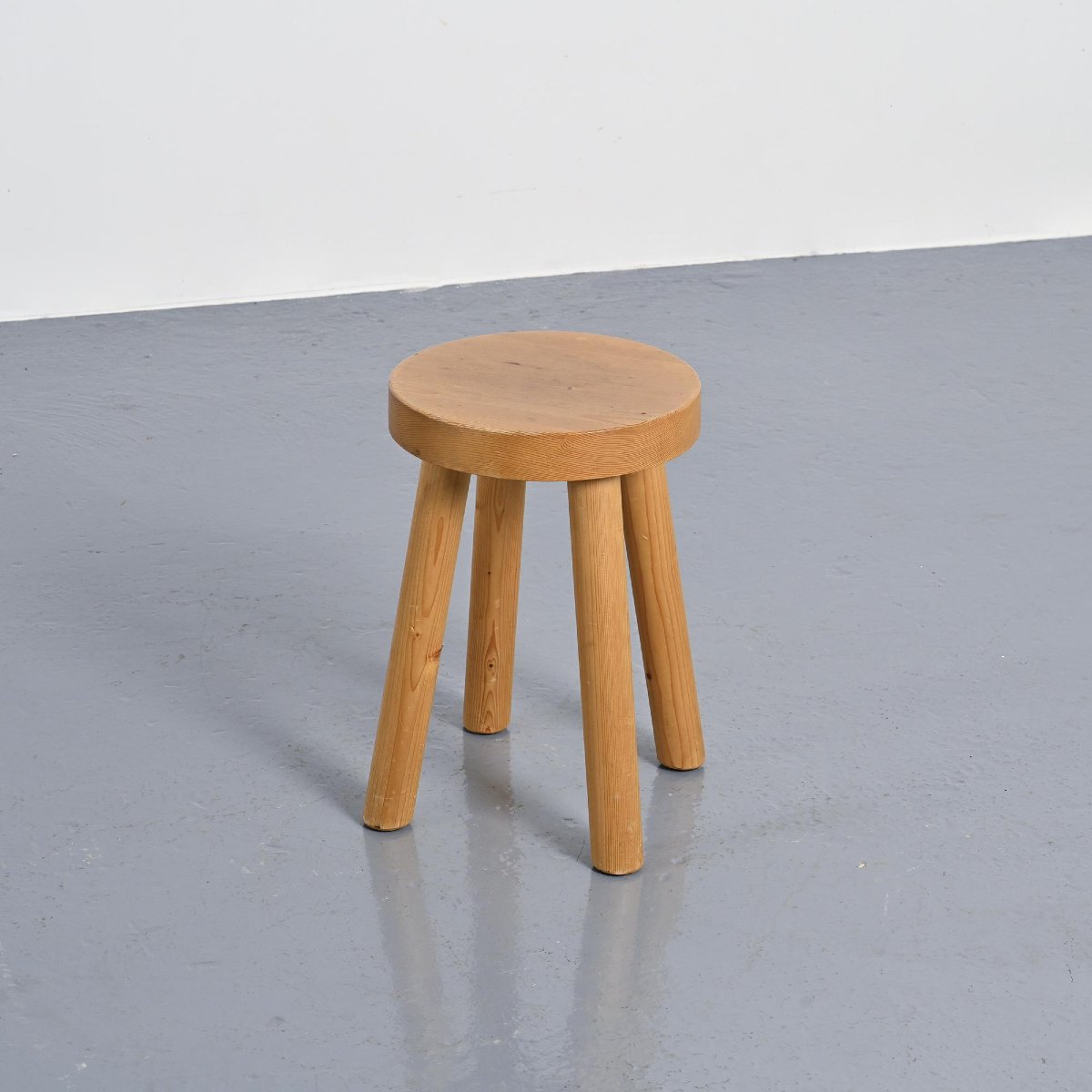 Pair Of Stools By René Martin, Méribel, Circa 1965-photo-2