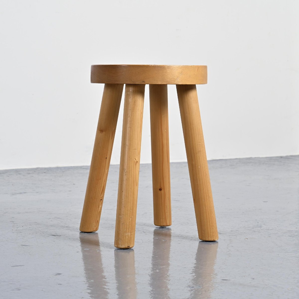 Pair Of Stools By René Martin, Méribel, Circa 1965-photo-3