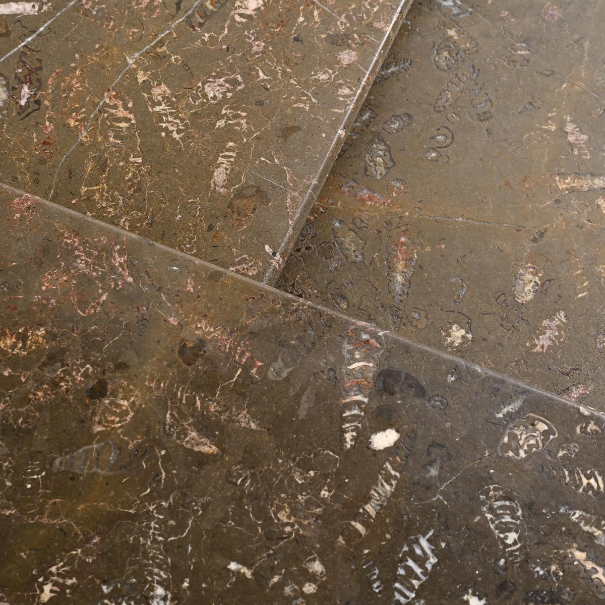 Set Of Three "fossile" Nesting Tables, Switzerland, Circa 1970 -photo-2